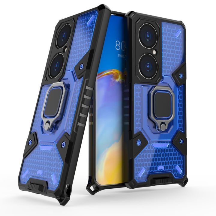 For Huawei P50 Pro Space PC+TPU Shockproof Case with Ring Holder Mobile phone accessories