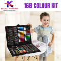 168 Colour Box Set for Kids & Girls – Complete Colour Kit with Colour Markers, Colour Pencils, Colours Set, Colouring Kit, Colour Box, Art Colours for Kids, Colouring Coping Range. 