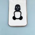 FELMYST Free FingerClasp For OnePlus 8 Pro Luxury 6D Bear Bracket With Lanyard Mobile Phone Plating Case Be@r Girl Boy Gift Square Casing Lens Protect Shockproof Silicone Soft Back Cover Cases. 