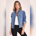 BLACK N WHITE   Denim Jacket Lycra Fabric. 