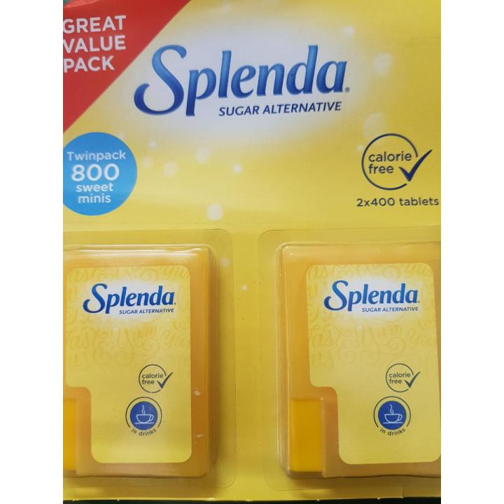 Splenda sugar alternative calorie free Twin pack 800 tablets