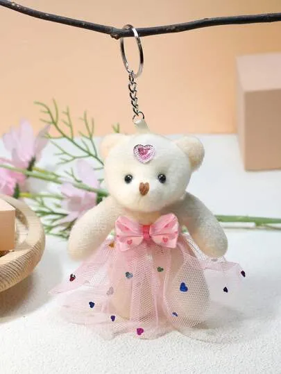 1pc%20Plush%20Teddy%20Bear%20Keychain%20With%20Skirt%20&%20Sequins%20For%20Baby%20%20stylish%20key%20chain%20-%20keychain%20for%20girls%20-%20Teddy%20Bear%20in%20a%20Frock%20-%20Image%205