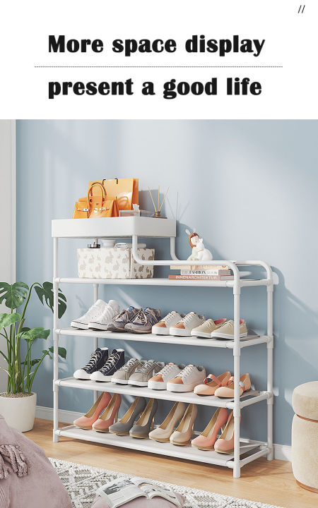 Adjustable%20Shoe%20Rack%20Organizer%20With%20Storage%20Shelf%20-%20Image%203