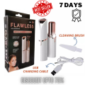 WISCOBUY Rechargeable Painless Facial Hair Remover for Women | USB Electric Shaver with LED Light | Lipstick-Shaped Portable Eyebrow, Lip, Chin & Upper Lip Trimmer | Original Finishing Touch Flawless Hair Removal | Imported & Original for Girls & Ladies. 