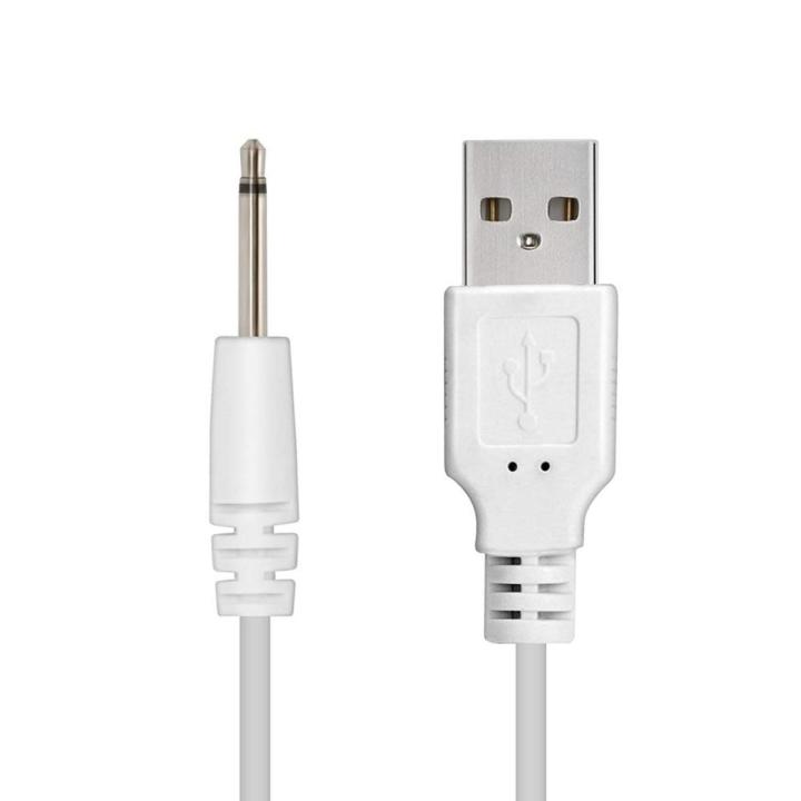 USB Power Charging Cord 2.5mm Replacement USB DC Charger Adapter for Rechargeable Massagers Fast Charging Cable
