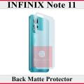 Infinix Note 11 Back Matte Protector Fiber Carbon Soft Skin Sheet For Infinix Note 11. 