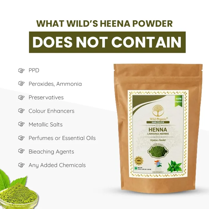 WILD%20ORGANIC%20100%25%20Natural%20&%20Pure%20Herbal%20Henna%20Powder/Lawsonia%20Inermis%20(Organically%20Grown)%20150%20g%20For%20Hair%20Care%20%7C%20Hair%20Color%20%7C%20No%20Ppd%20No%20Chemicals,%20No%20Paraben%20100gm%20-%20Image%202