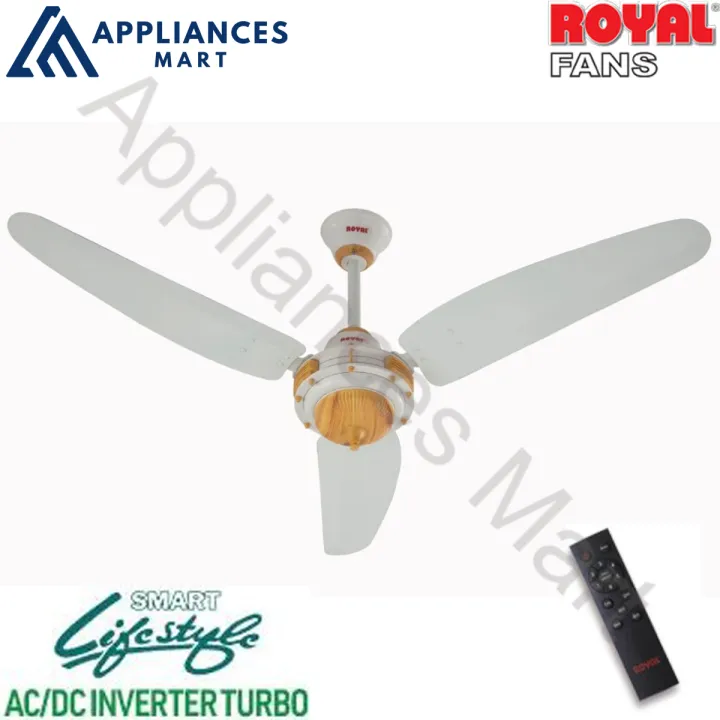 Royal%20Fans%20AC/DC%20Inverter%20Ceiling%20Fan%20Imperial%20Model%20Remote%20Control%20Copper%20Winding%2056%20Inches%20Off%20White%20Pine%20-%20Image%202