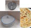 Cotton Roti Box - Circle, Cloth and foam -Multicolor/Multidesign, Bread Container - Roti Container - Hot Pot. 