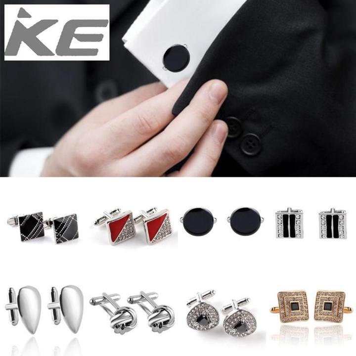 1 Pair Wedding Cuff Button Alloy Jewelry Shirt Cufflinks Men's Fashion Business Party Decor