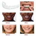 Dentures Full Set Natural Perfect Fit Teeth Whitening Snap On Silicone Denture Instant Smile Veneers Teeth Dentadura Beauty Tool. 
