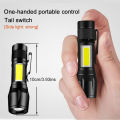 Zoomable Metal COB Flash Light Torch| Mini LED Flash Light| Rechargeable Small LED Work Light| Emergency Penlight Torch| Portable High Brightness Pocket Torch| Camping Lantern Fishing Lamp Outdoor, and Home. 