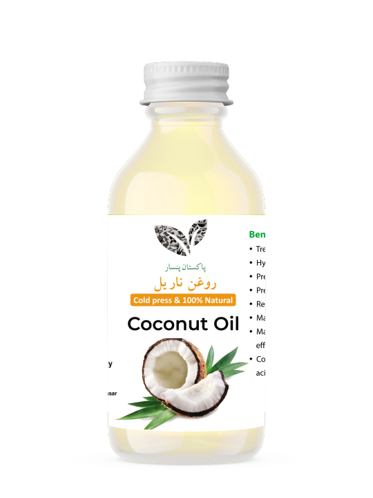 Coconut Oil 60ml | Edible | Pure and Natural Cold Pressed | Organic & Unrefined Nariyal Oil