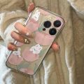 Cartoon Elegant Cute Casing Oil Painting Flower Tulip Butterfly Pattern Case for itel A80 Clear Softcase Premium Shockproof Back Cover. 