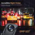 Like A New 4K 12" Mirror Dash Cam - Vantop H612T Front & Rear View Dual Dash Camera, IPS Touch Screen, Voice Control Cars Mirror Camera W/Night Vision Parking Monitor. 