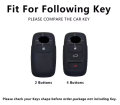 Toyota Raize 2 Button TPU Key Cover -Black/Gold-. 