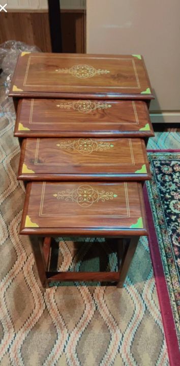 Wooden Table set Chinyoti Solid Sheesham Wood Nesting Tables (Set of 4)