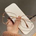 Fashion Clear Glasses Metal Frame Glasses Girls Student EyeGlasses Blue Light Blocking Eye Glasses Women Computer Glasses. 