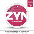 ZYN Sour Ruby 6 mg. 