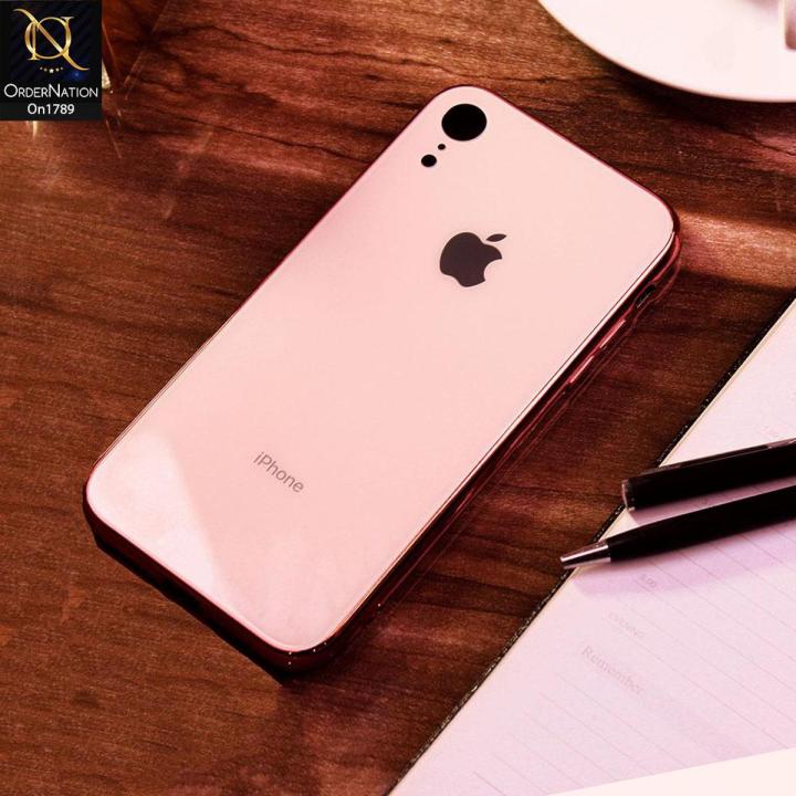 iPhone XR Cover - Rose Gold - New Glossy Shine Soft Borders Back Case