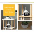 Side Table, Coffee Table, Side Table, Side Table, Wooden Bedside, 2 Tier Coffee Tables, with Storage Shelf, Square for Living Room, Office, Bedroom. 