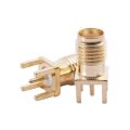 10x SMA Female Jack Solder Mount Straight RF Connector Gold. 