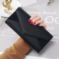 Women Long Envelope Wallet Hasp Pocket Coin Card Holder Purse PU Leather Handbag. 
