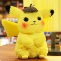 Original Pokemon Detective Pikachu Plush Toy High Quality Cute Anime Cartoon Pikachu doll Children Kids Toys Christmas Gift Straggle Steipos. 