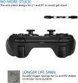 JAMSWALL Controller for Ps-3, Wireless Bluetooth Controller Gamepad Joystick Double Vibrating Controller for p-s-3 with Charger Cable Cord. 
