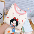 Milk protein lycra cotton children's autumn clothes and autumn pants set A cotton boys and girls baby loungewear underwear. 