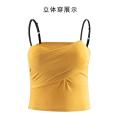 Flourish Hot selling fashion women lingerie sleep lounge bras Women Fashion Tank Tops Beauty Back Summer Padded Camisoles Lingeries Bottoming Vest camisole 6601. 
