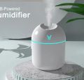 Humidifier Portable Mini Air Humidifiers for Bedroom - USB Desktop Humidifier with Led Night Lights, Quiet Cool Mist Humidifier, for Bedroom, Car And Office, Plants, Easy To Clean. 