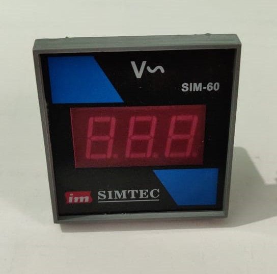 Digital Panel Light Ampere amp Volt Meter 0-100 Amp volt meter for Stabilizer and main electric panel /  Square/ Round LED Digital Voltmeter Ammeter