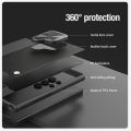 Nillkin Flip-Style Lens Protective Case for Samsung Galaxy S24 Ultra Phone Cases TPU+PC Selected leather Anti-Slip Design Anti-Fingerprint Back Cover. 