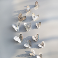 BUTTERFLY DECORATION STICKERS DIY WALL DECORATIONS NURSERY ROOM DECOR BUTTERFLY STICKS PACK OF 12 PCS. 