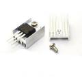 LM7805 Voltage Regulator with Heatsink. 