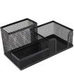3 in 1 Metal Mesh Pen Holder - Desk Organizer - Pencil / Multifunctional Sationery Holder - Office School Home Table Accessories. 