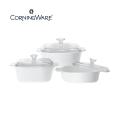 CorningWare Classics 6-piece Pyroceram Cookware Set. 