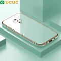UCUC for Vivo S1 Pro Back Cover + Free Lanyard Luxury 6D Plating Case Side Pattern Soft Silicone Square Mobile Phone Cases. 