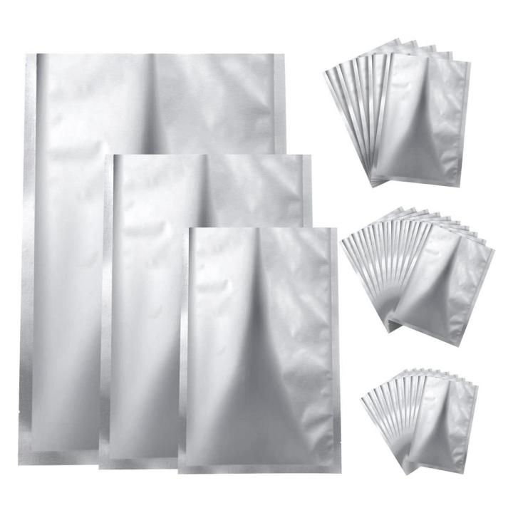 25 Pieces 3 Sizes Mylar Aluminum Foil Bags,Foil Flat Heat Sealing Bags Storage Bags Pouch for Food Coffee Tea Beans