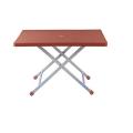 Plastic and Steel Folding table- Chocolate. 