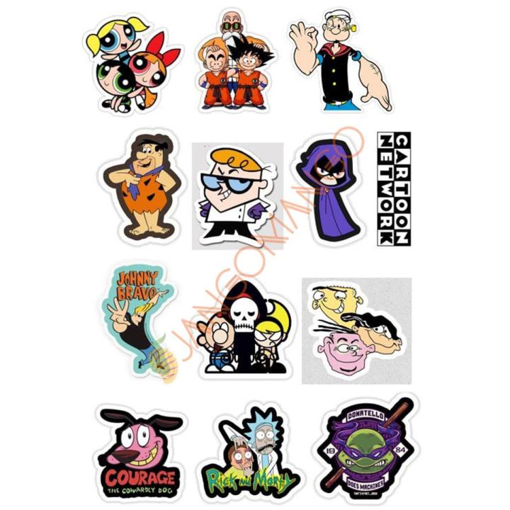 10 Pcs Cartoon Network Mixed Stickers Pack for Laptop and Phone DIY Stickers - JangoMango Store