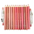 Set of 12/6 Pcs Matte Nude Colors Lip Liners Pigmented Lip Pencils. 