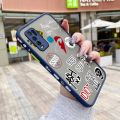 chenyyka For VIVO Y30i Case Fashion Tide Brand Cool Men Pattern Thin Side Square Edge New Design Shockproof Frosted Transparent Hard Phone Cases Silicone Casing Full Cover Camera Protection Softcase Boy. 