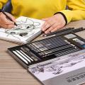 NYONI Professional Sketching Set & Sketch And Drawing Kit 29 Pcs. 