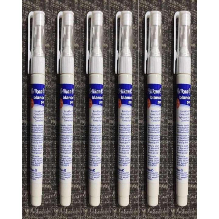 Pelikan Blanco Pen/ Correction pen / Whito 7ml Art # B933/D (6 Pcs)
