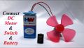 DC motor fan Set Electronic Science project Kit with Battery. 