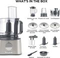 Kenwood Fdm307Ss Full Size Food Processor, 800 Watt With Grinder - Black Silver (International Warranty). 