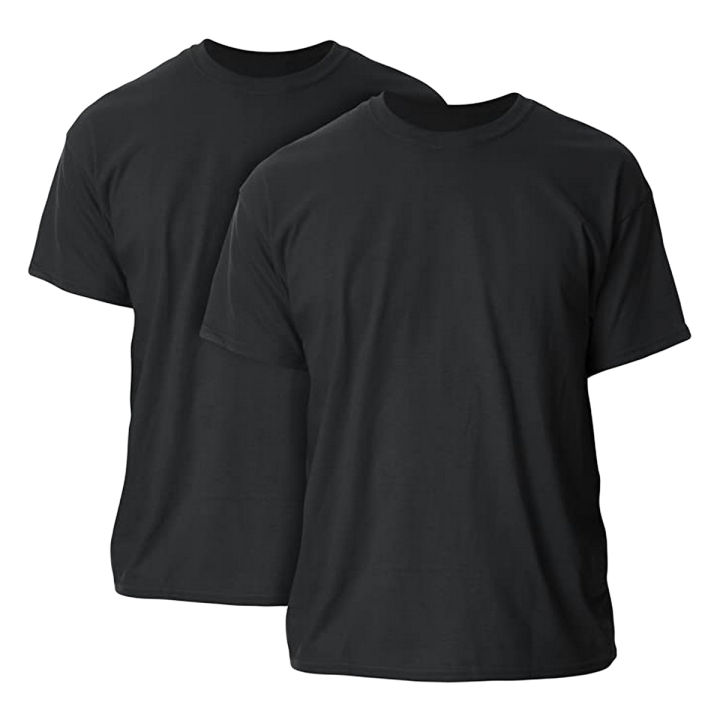 Pack of 2 Black Half Selves simple shirt available in Differnt size