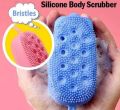 Silicone Body Brush and scrubber, Efficient cleaning with Hole in it. 